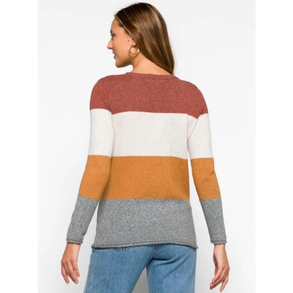 PINQUE Gina‎ Crew Neck Color block Sweater - Picture 3 of 6